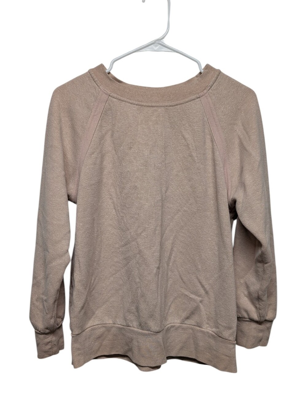 PrAna Cozy Up Soft Pink Hemp Sweatshirt (Small)